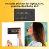 Black & Gold Switch Stickers