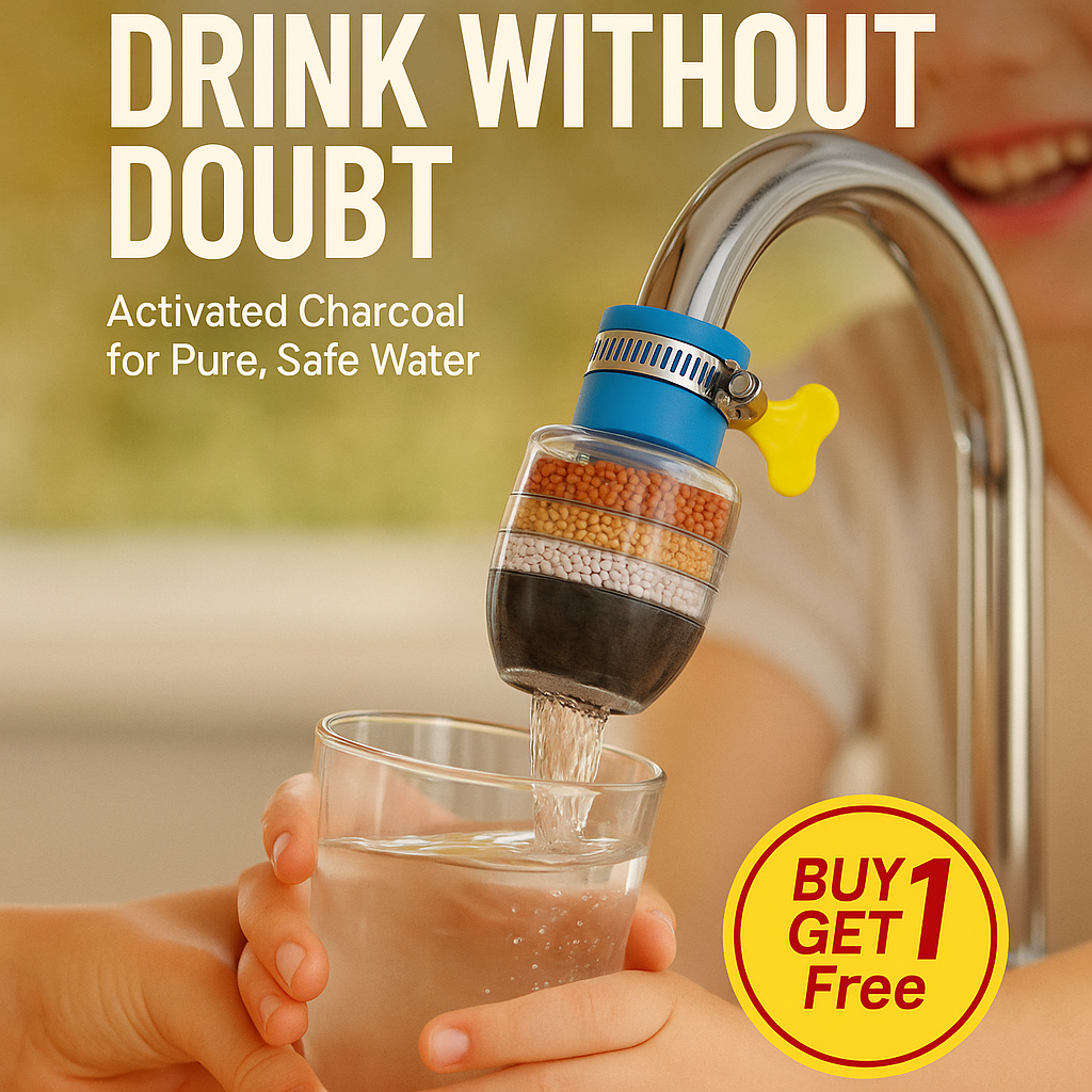 (Buy 1 Get 1 free) Multi-Layer Activated Carbon Water Faucet Filter (Assorted Color)