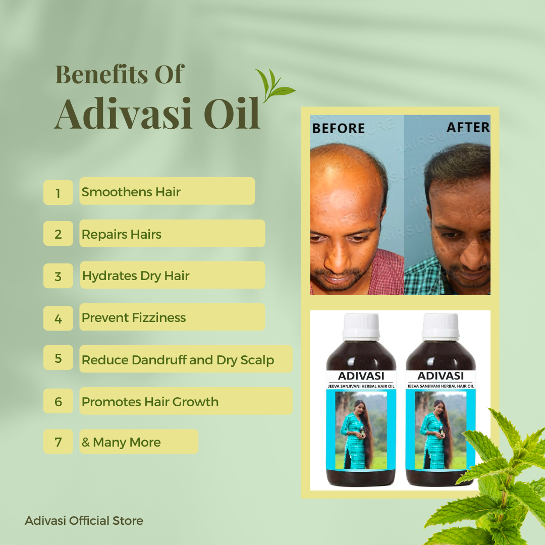 ADIVASI HERBAL NILAMBARI HAIR OIL! PACK OF 2 (BUY 1 GET 1 FREE)(4.9 ⭐⭐⭐⭐⭐ 93,830 REVIEWS) NEW