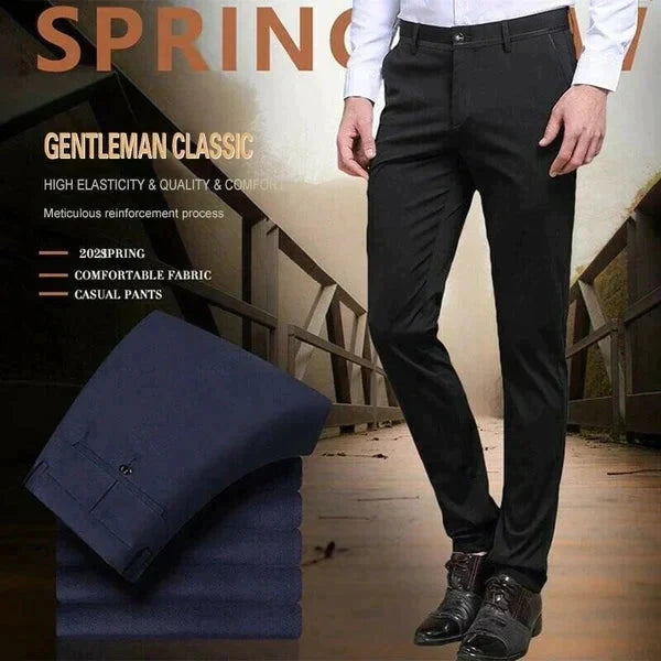 🔥👖High Stretch Men's Classic Pant For Men (BLACK) 💖 – Space
