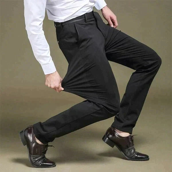 🔥👖High Stretch Men's Classic Pant For Men (BLACK) 💖