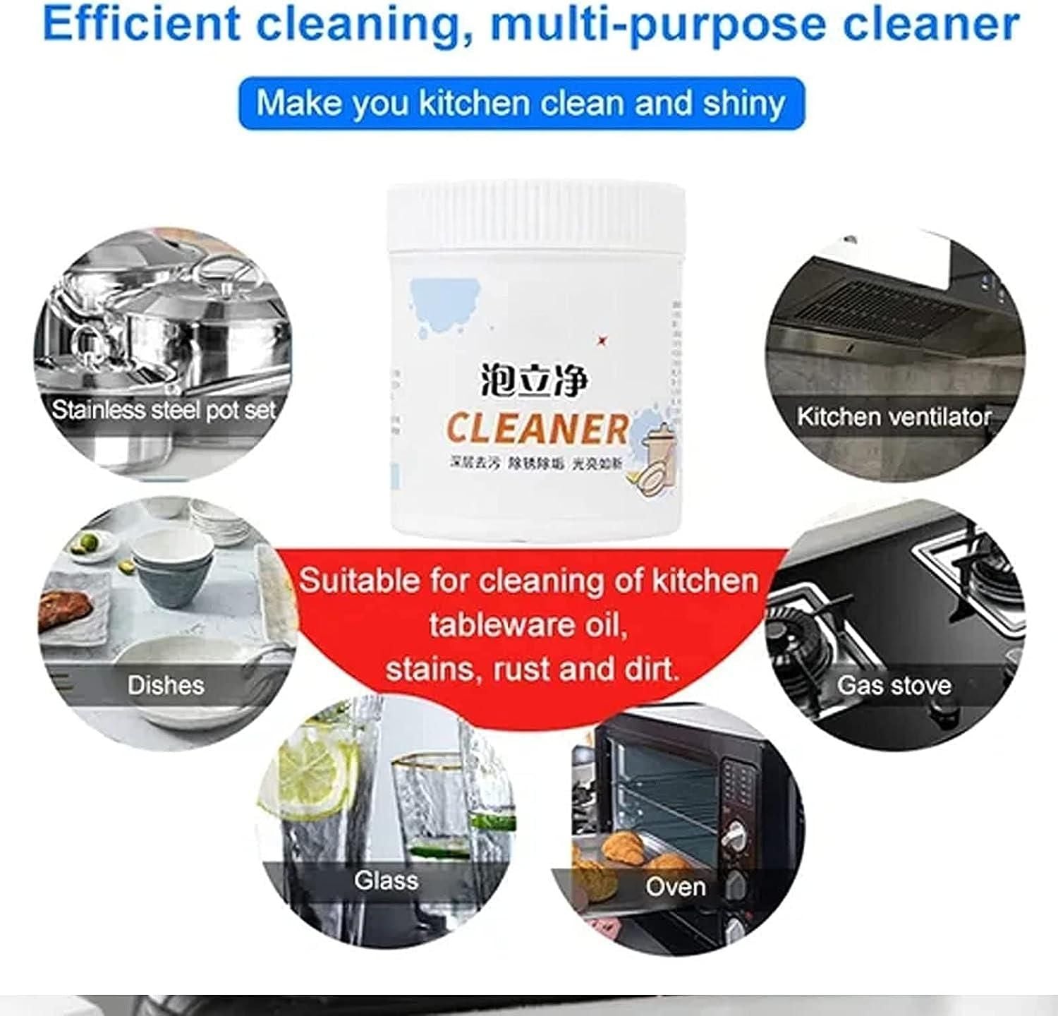 All-Purpose Instant Kitchen Cleaning Powder✨(BUY 1 GET 1 FREE)