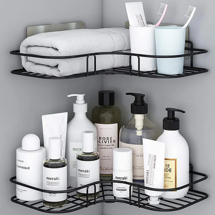 Self Adhesive Metal Corner Shelf (Buy 1 Get 1 Free)