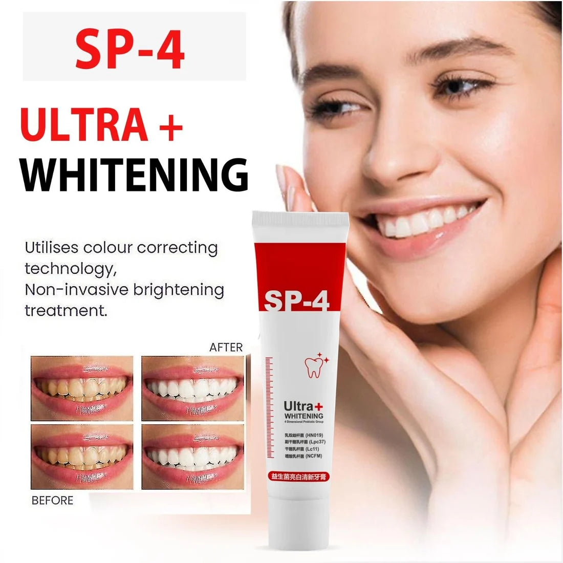 Intensive Teeth Whitening Toothpaste ( Buy 1 Get 1 Free )