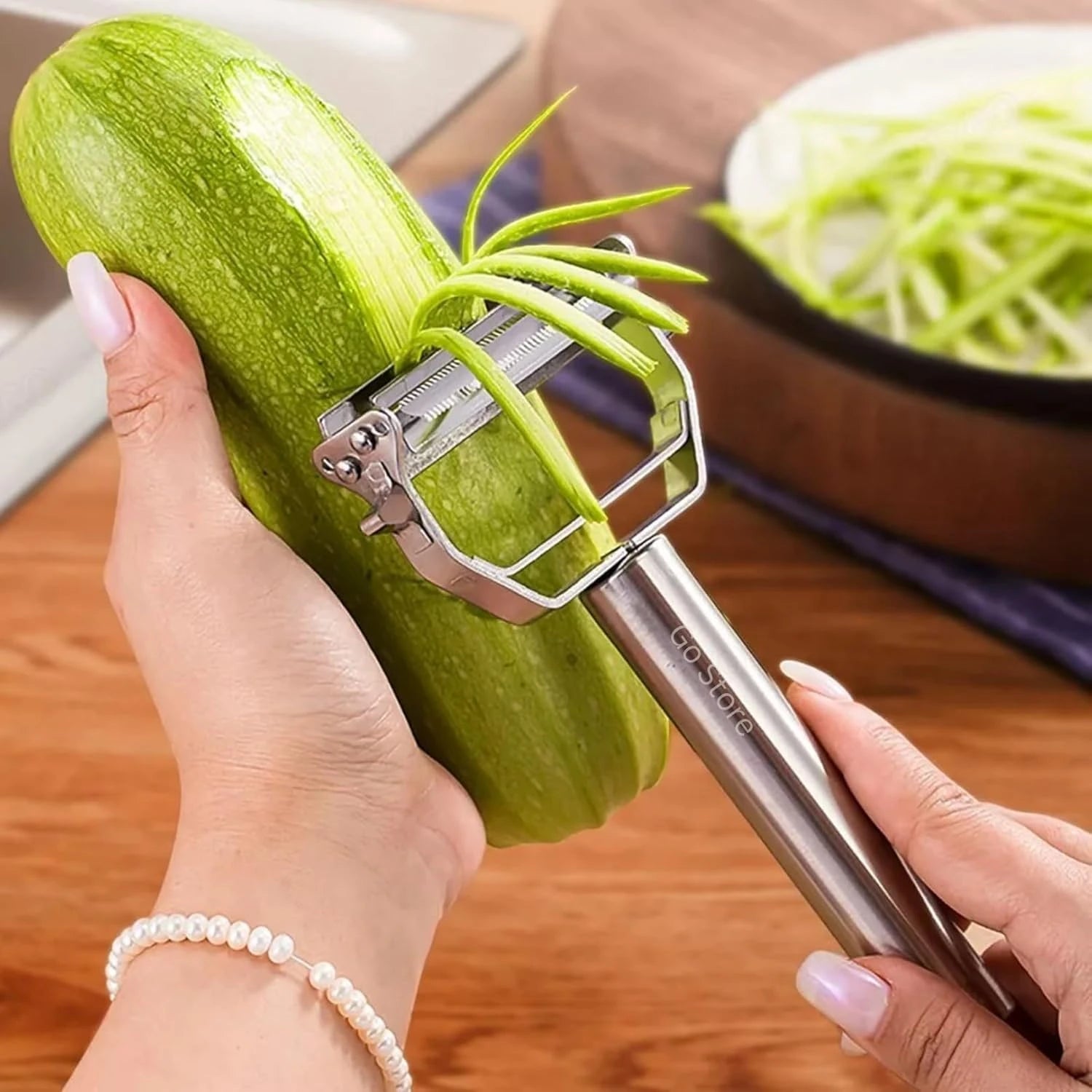 3 in 1 Stainless Peeler | Sharp Blades, Anti-Rust | For Quick, Clean Prep