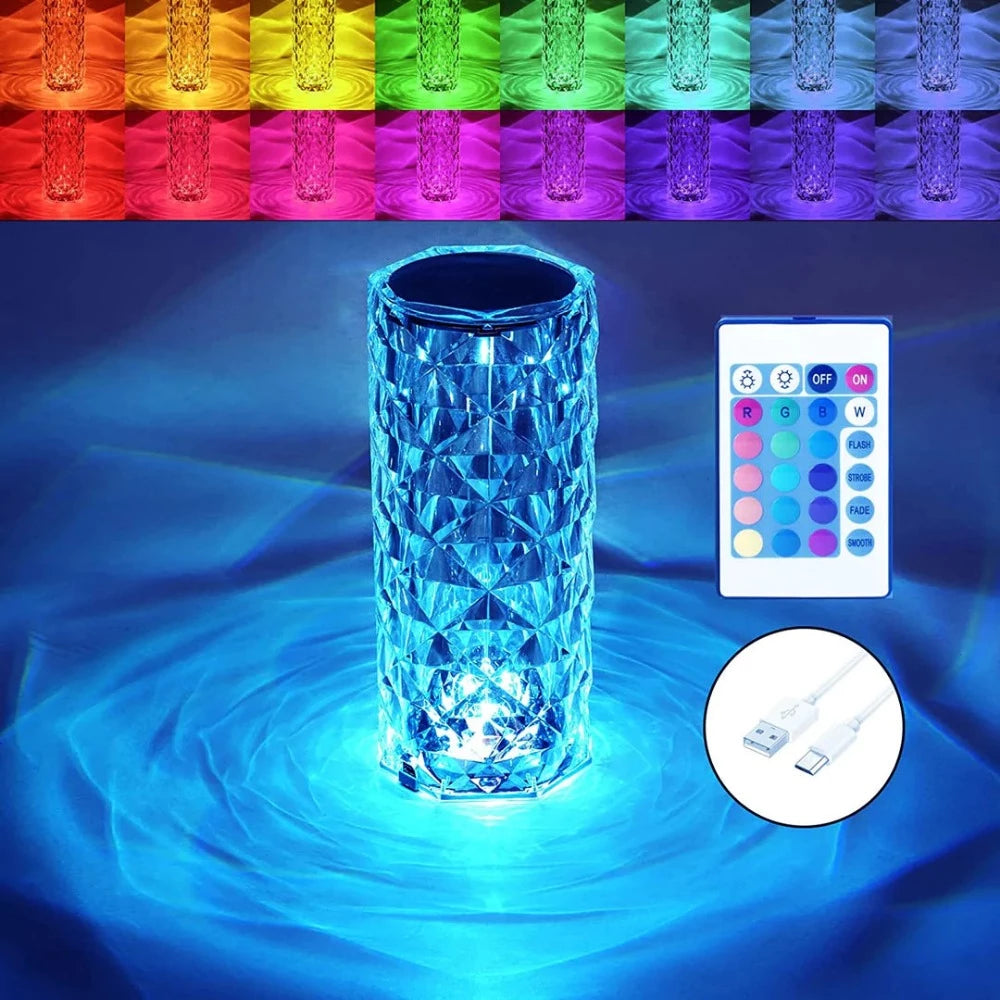 Diamond Crystal Lamp (Multi-Color)