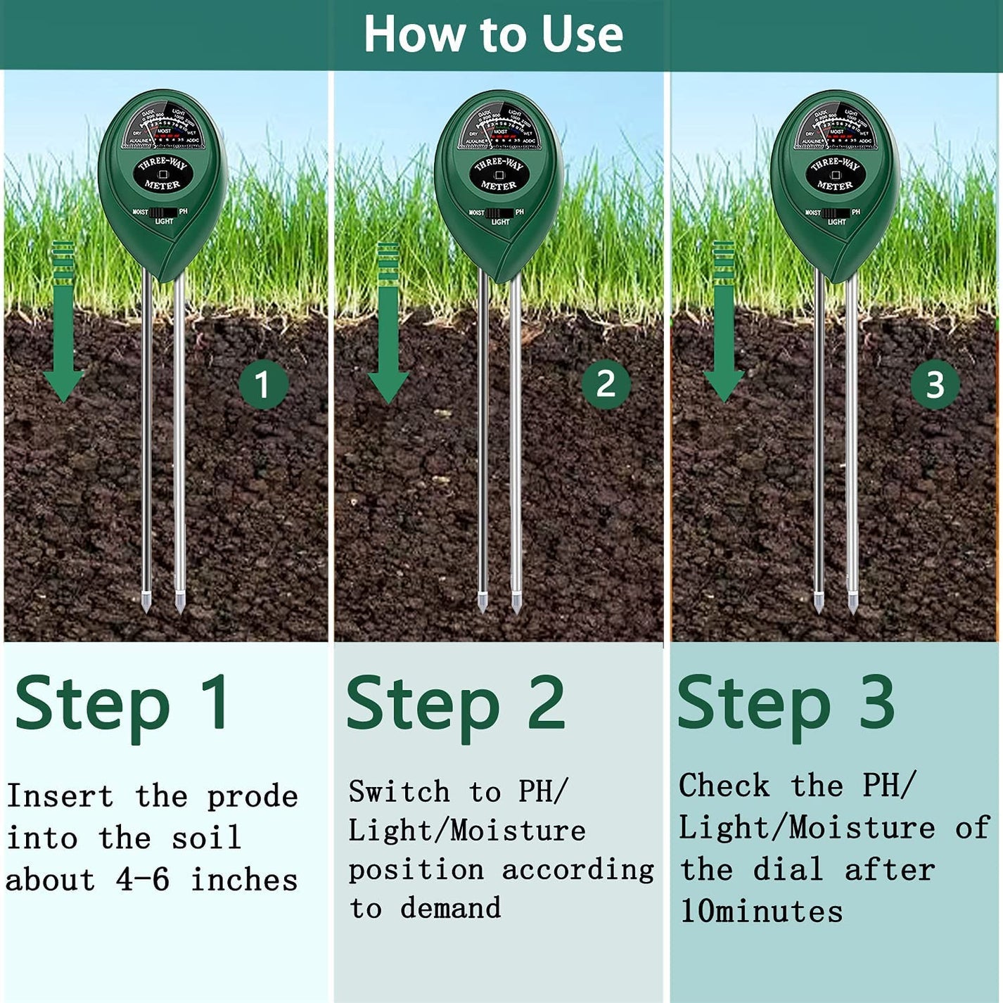 4-in-1 Soil Test Meter