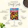 Varieties of Flower Seeds (Pack of 100) + Plant Growth Supplement Free!!