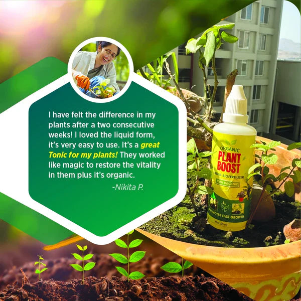 BIOPLANT™ Plant Boost Liquid Biofertilizer for All Crops,Organic (BUY 1 GET 3 FREE) (PACK OF 4)