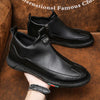 BLACK ZIP CASUAL SHOES FOR MEN