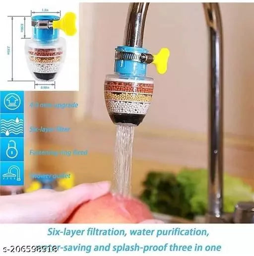 (Buy 1 Get 1 free) Multi-Layer Activated Carbon Water Faucet Filter (Assorted Color)