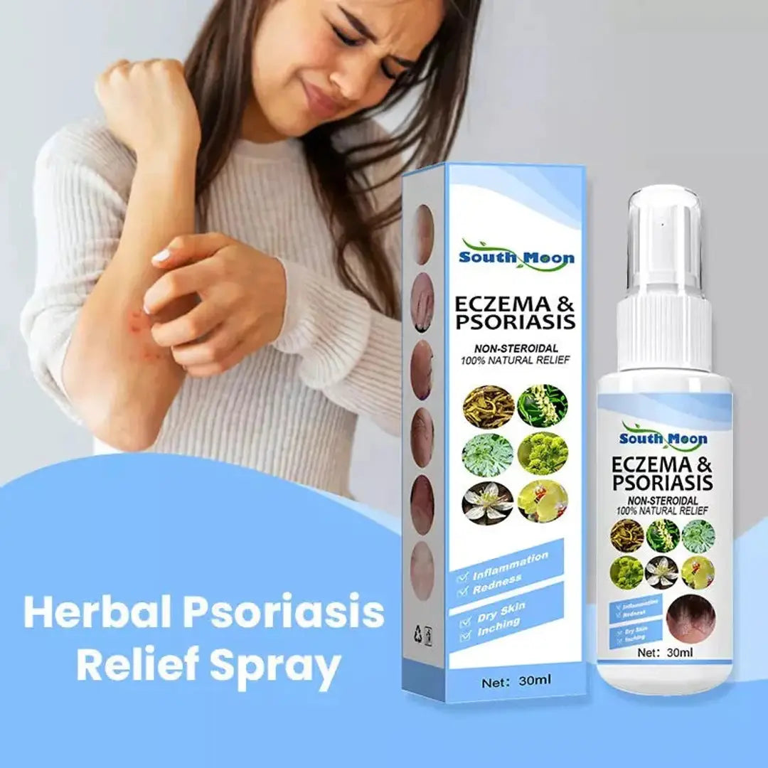 Skin Psoriasis Spray Herb Essence Dermatitis Eczematoid Treatmen Ointment P9X8