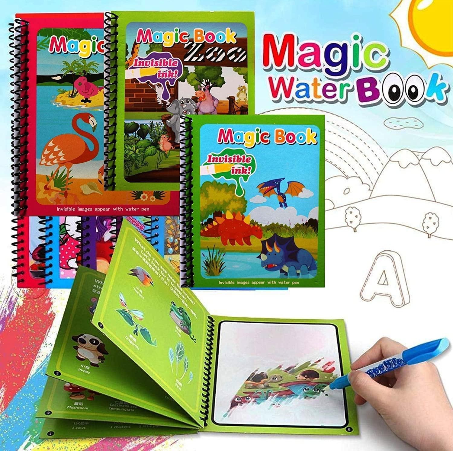Reusable Magic Water Painting Book ( Pack of 4 ) – Space Life Company
